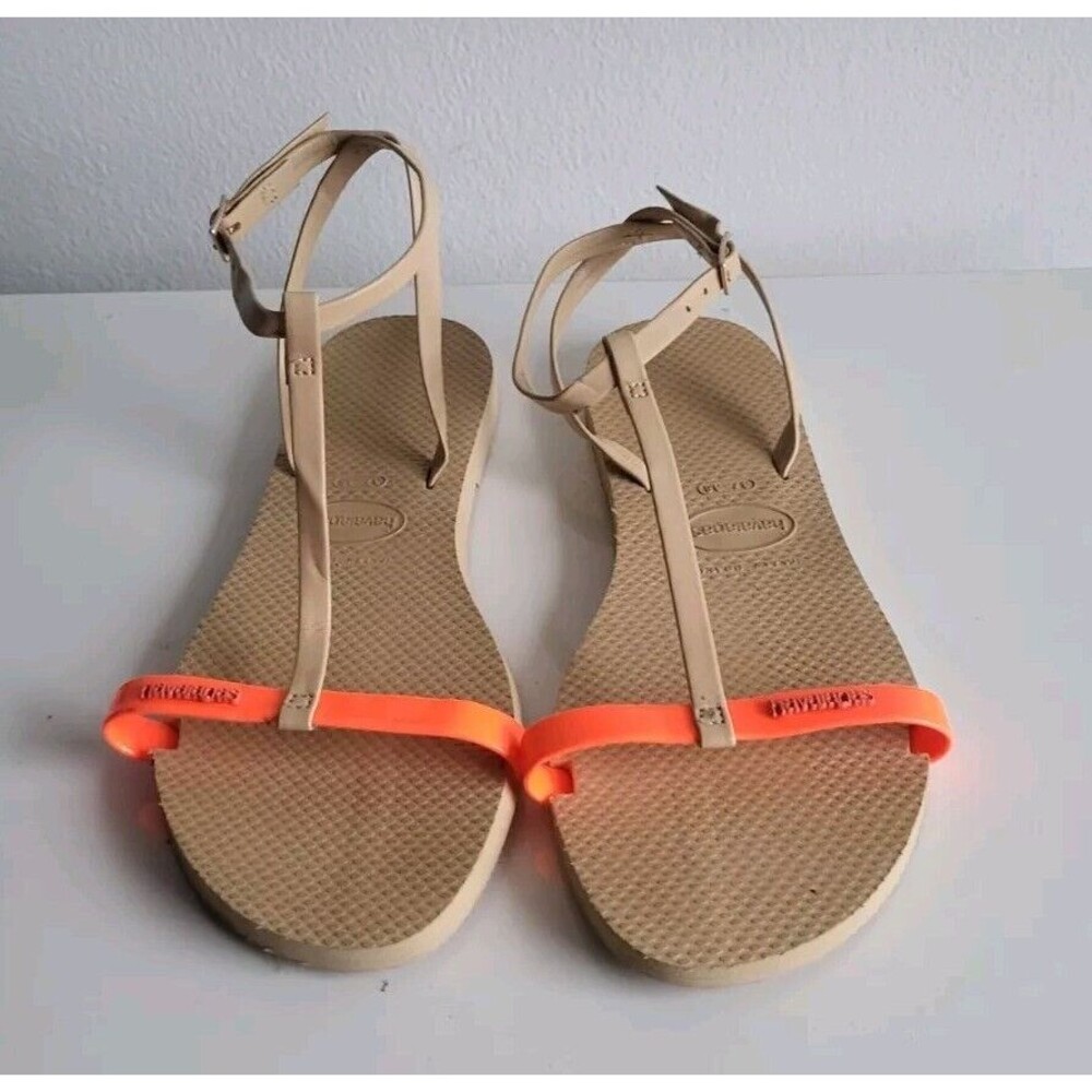 Havaianas Women's You Belize Ankle Strap Sandals T Stap Rubber Sandals Size 7/8W